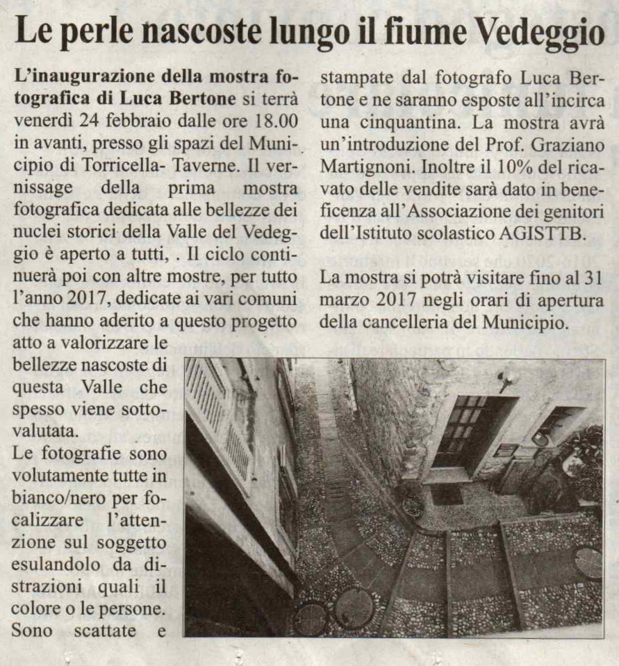 Press: il mattino online 1 Pubblicazione editoriale Luca Bertone - Il Mattino Online, Torricella