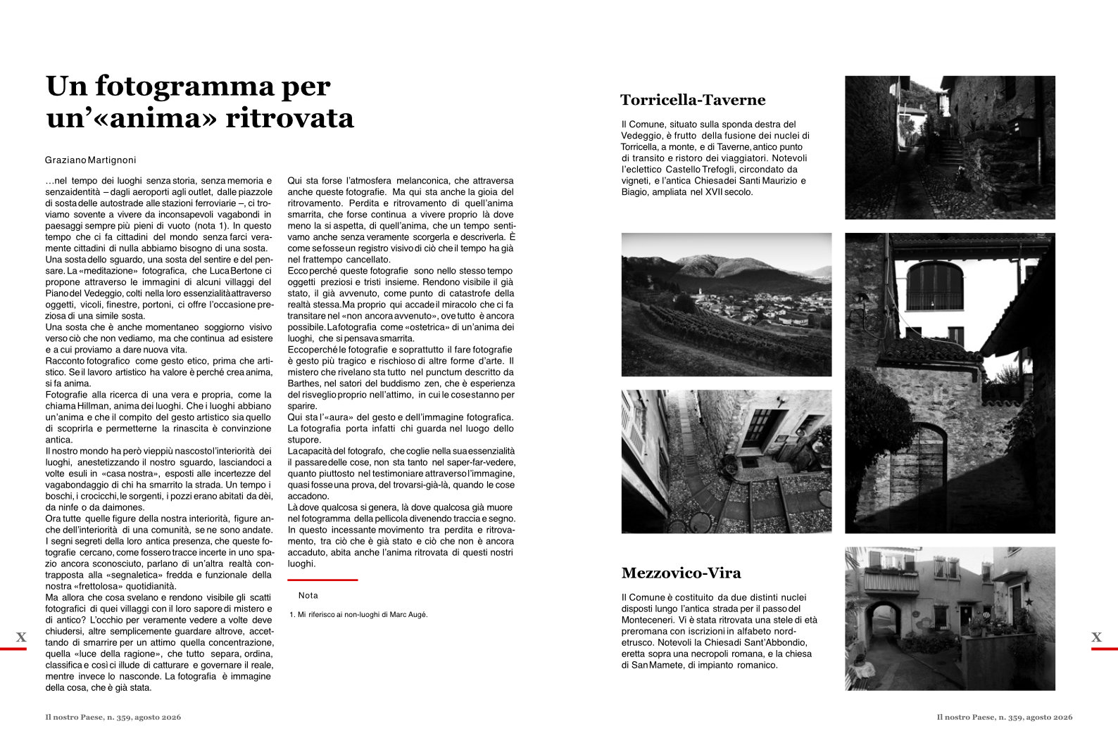 Hidden Pearls on “Il nostro Paese” 5 Perle Nascoste — Il nostro Paese n. 359 — Graziano Martignoni text